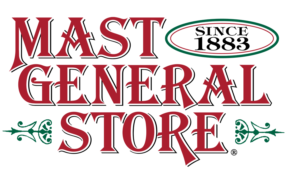 Mast General Store logo and link
