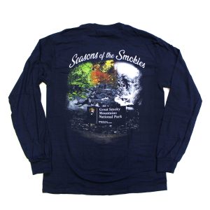 Long sleeve t-shirt featuring Seasons of the Smokies