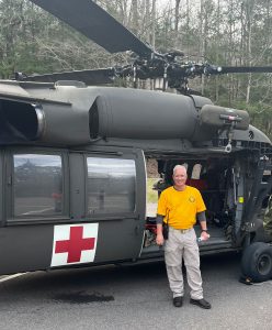 Gober attributes much of his enthusiasm for the park’s search and rescue efforts to his own brush with danger. In 2015, he experienced a heart attack on Laurel Falls Trail and had to call in his own rescue. 